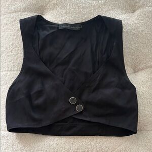 House of Harlow 1960 Black Crop Top